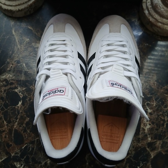 Adidas Samba White Black Sneakers 8 - Picture 10 of 12